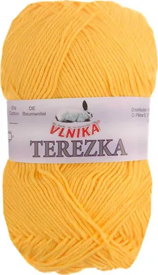 Strickgarn TEREZKA 100% Baumwolle, verkehrsgelb