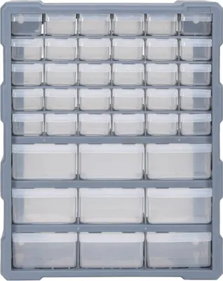 Zdjęcie produktu dla vidaXL Organizer wieloszufladowy z 39 szufladami 38x16x47 cm