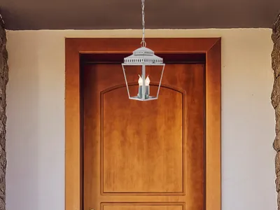 Produktbild von LED Outdoor Pendelleuchte Terrassenbeleuchtung, Hauseingang Außenlampe Vintage