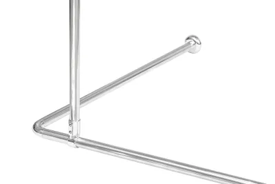 Produktbild von ALU-TREPPENHALTER EXTRA LANG 120 cm! (SILBER GLÄNZEND)