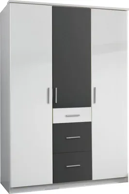 Image de Armoire Joker Armoire à portes battantes Finition au choix : blanc / graphite