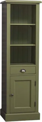 Produktbild von Casa Padrino Landhausstil Badezimmerschrank Grün 49 x 39 x H. 160 cm - Badezimmermöbel im Landhausstil