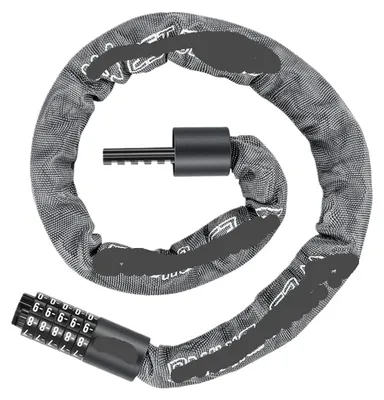 Image de Cadenas à chaîne pour vélo, code à 5 chiffres, longueur 150 cm