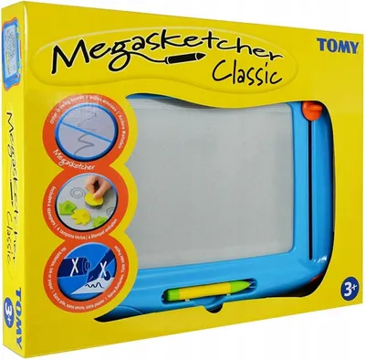 Zdjęcie produktu dla Tomy Megasketcher Classique, Tablica magnetyczna do rysowania dla dzieci, 3 lat(a), Niebieski, Pomarańczowy