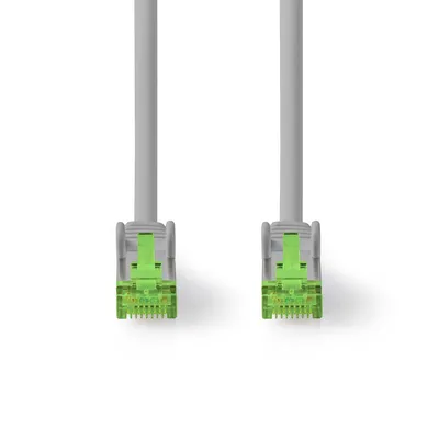 Produktbild von Nedis Cat 8.1-Netzwerkkabel - S/FTP - RJ45 Stecker - RJ45 Stecker - 20.0 m - Rund - LSZH - Grau - Label