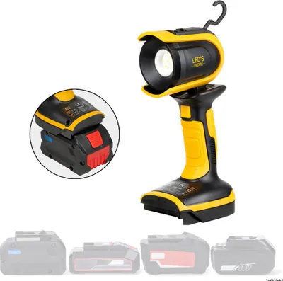 Produktbild von LED´s Work LED Akku Arbeitshandleuchte 5W 500lm 5000K für Wechselakku Bosch Makita Metabo Einhell