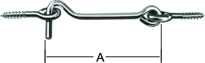 Produktbild von VORMANN Stuhlwinkel mit Öse, 120mm Edelstahl, rostfrei