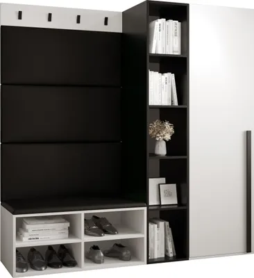 Produktbild von Garderobe MIRO Set 1 mit gepolsterten Paneelen Industrial Design