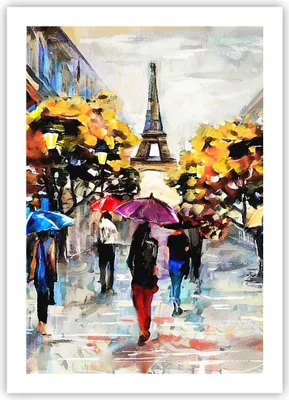 Produktbild von Poster - Poster ohne Rahmen - Paris Stadt Zuhause - 50x70 cm - Wand Bild - Wanddeko - Wandbilder - Kunstposter - Wandposter - Bilder - Kunstdruck - Wanddekoration - Wandbild - P2XPA50x70-3941