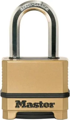 Produktbild von Master Lock M175EURDLF Kombinationsvorhängeschloss, Hochsicherheit, 56 mm Zinkkörper, 9 mm Octagon Bügel