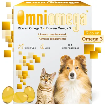 Omniomega 120 Kapseln, 1000 g – Nahrungsergänzung für Haustiere