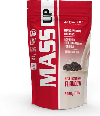 Produktbild von Activlab Mass Up 5000g Kohlenhydrate Kreatin Taurin - Plätzchen