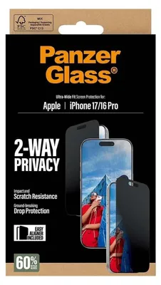 Imagen del producto de PanzerGlass Privacy Protector iPhone 17-16Pro