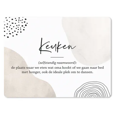 Produktbild von MuchoWow® Mauspad Mousepad küche - vater - sprichwörter - küchen-definition - zitate - Wörterbuch 23x19 cm - Mousepads - Maus Mat - Pad - Mausunterlage - Schreibtischunterlage - Mauspad