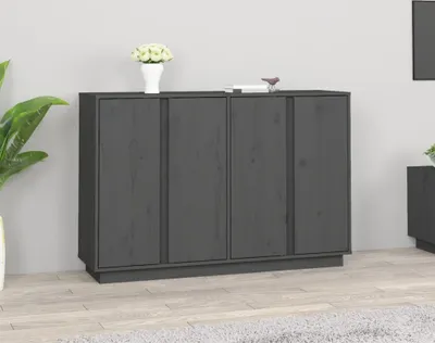 Obrázek produktu pro vidaXL Příborník šedý 120x35x80 cm Borovicový masiv