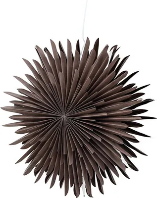 Produktbild von Sälen Weihnachtsstern mit Licht Papier Ø60 cm Pendelleuchte braun.