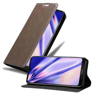 Obrázek produktu pro Cadorabo pouzdro pro Nokia 4.2 Protective Case in Brown Pouzdro na mobilní telefon s magnetickým zavíráním