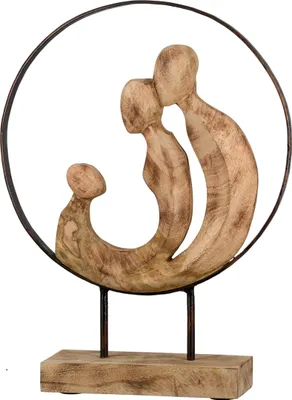 Produktbild von GILDE Skulptur Familia - naturfarben - H. 41cm x B. 30cm