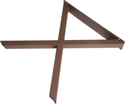 Produktbild von Dieda Tischbein X-Form rostoptik Maße: 71,0 x 70,0 x 10,0 cm