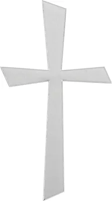 Produktbild von Wachskreuz 105x57mm silber Packung mit 3 Stück