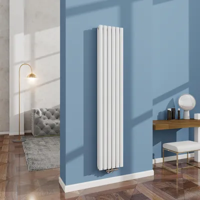 Produktbild von AICA Heizkörper Design Röhrenheizkörper Handtuchwärmer Vertikal Doppellagig 1800x354mm 1680W Weiß