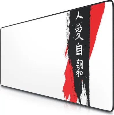 Produktbild von Titanwolf XXL Speed Gaming Mauspad Titanwolf Schwarz 900 x 400mm, XXL Mousepad, Tischunterlage Large Size, verbessert Präzision und Geschwindigkeit, Japan Ink Letters