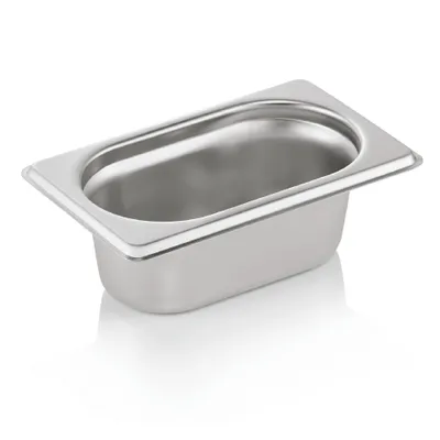 Produktbild von Gastronormbehälter / GN Behälter, GN 1/9, Serie 70, Tiefe wählbar : GN Behälter 1/9-065 mm Variante: GN Behälter 1/9-065 mm