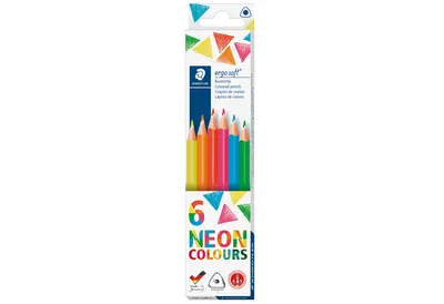 Image de STAEDTLER Crayon de couleur triangulaire ergosoft étui carton 6 pièces