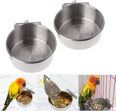 Zdjęcie produktu dla Wisząca karmnik ze stali nierdzewnej na nasiona, 10 cm, 2-częściowy