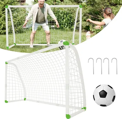 Produktbild von ACXIN Odolná futbalová bránka z PVC, futbalová bránka pre 4 hráčov, ľahko prenosná a ľahko zostaviteľná detská futbalová bránka (180x120x80cm)