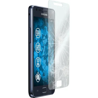 Produktbild von 3er-Pack PhoneNatic Glas-Folie klar  kompatibel mit Samsung Galaxy S2 - Panzerglas für Galaxy S2