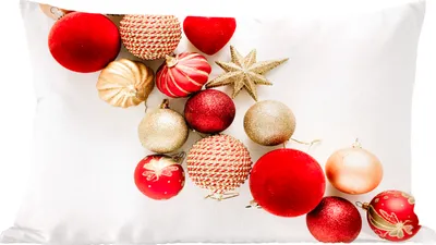Produktbild von MuchoWow® Zierkissen Sofakissen Wohnzimmer Dekokissen 50x30 cm Winter - Weihnachten - Christbaumkugeln - Wohnzimmerdekoration - Polster mit Photo