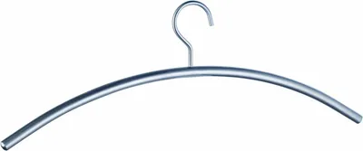 Produktbild von Kleiderbügel Metall 42,5cm silber Packung mit 50 Stück