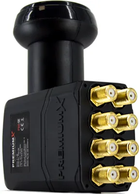 Produktbild von PremiumX Octo LNB 4K für 8 Teilnehmer Direkt SAT 8-fach LNC 0,1dB Digital HDTV FullHD 3D UHD HD