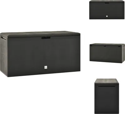 Obrázek produktu pro vidaXL Zahradní box antracit 114x47x60 cm - Zahradní boxy