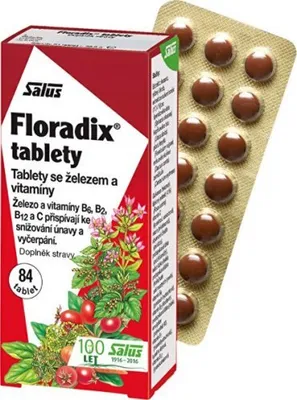 Zdjęcie produktu dla Suplementy diety Salus Floradix - 84 tabletki