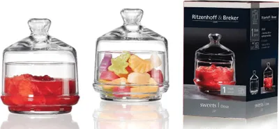 Produktbild von Ritzenhoff & Breker Sweets Dose, Vorratsdose, Aufbewahrungsdose, Marmeladendose, Glas, 285 ml, 817492