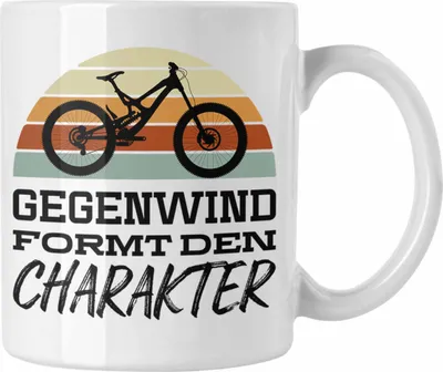 Produktbild von Trendation - Fahrrad Radfahrer Geschenk Rennrad Bike Geschenkideen Tasse Fahrradfahrer Kaffeetasse (Weiß)