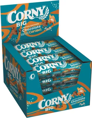 Zdjęcie produktu dla CORNY 3003175 CORNY BIG Limited Edition Schoko Salted Caramel Müsliriegel 24  Riegel
