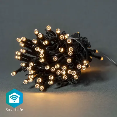 Obrázek produktu pro Vánoční osvětlení SmartLife | Řetězec | Wi-Fi | Teplá bílá | 50 LED | 5,00 m | Android™ / IOS