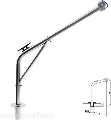 Produktbild von Davit Edelstahl für Boot bis max. 60 kg