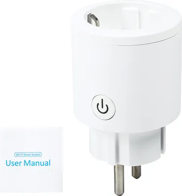 Produktbild von WLAN Steckdose 16A mit Strommessfunktion, Zeitschaltuhr, kompatibel mit Alexa & Google Home – EU Stecker