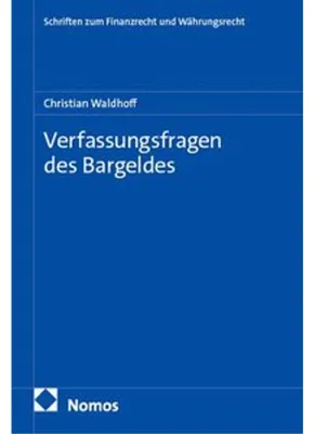 Produktbild von Verfassungsfragen des Bargeldes