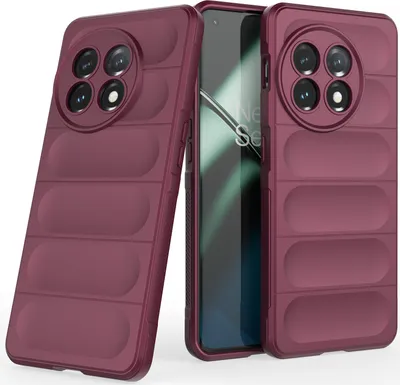 Produktbild von OnePlus 11 Hülle, Weich TPU Silikon Stossfest Anti-rutsch Schutzhülle für OnePlus 11 bordeaux