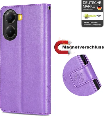 Produktbild von Hülle für Poco X7 Pro 5G Handy Tasche Handyhülle Wallet Case Flip Cover in Lila