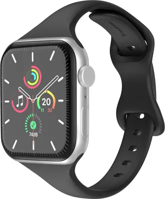 Productafbeelding van imoshion Slim siliconen bandje voor de Apple Watch | 38/40/41/42 mm - Zwart