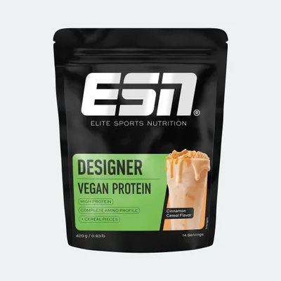 Produktbild von ESN Designer Vegan Protein 2.0-420g Beutel Cinnamon Cereal