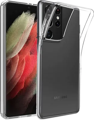 Produktbild von Wisam Schutzhülle für Samsung Galaxy S21 Ultra 6,8" Silikon Clear Case Transparent