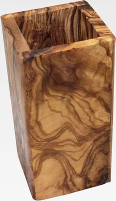 Produktbild von D.O.M. Utensilienbecher "Eckig" aus Olivenholz