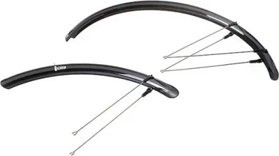 Immagine prodotto di Set parafanghi Procraft Rainbow da 28 pollici, 50 mm, nero - Set completo con...